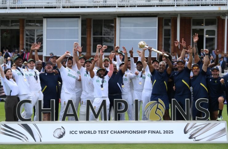 South Africa defeated Australia by 5 wickets to win their maiden World Test Championship title