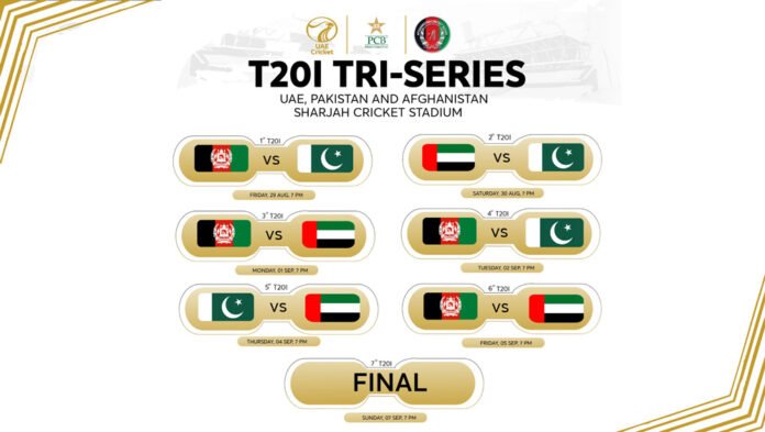 T20I Tri-Series Schedule: Pakistan, Afghanistan And UAE