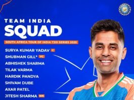 BCCI Announces India's Man Squad for South Africa T20I Series