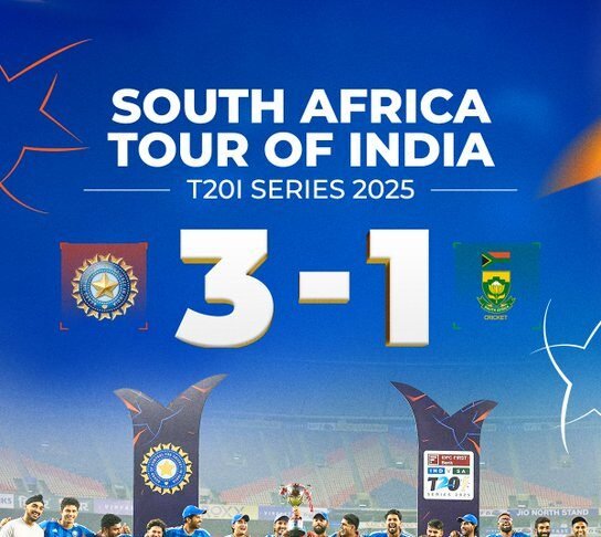 South Africa Tour of India, 2025 T20 Series Results