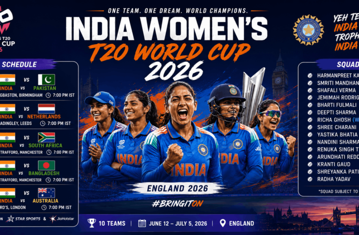 India Women's T20 World Cup 2026 - Schedule and Squad