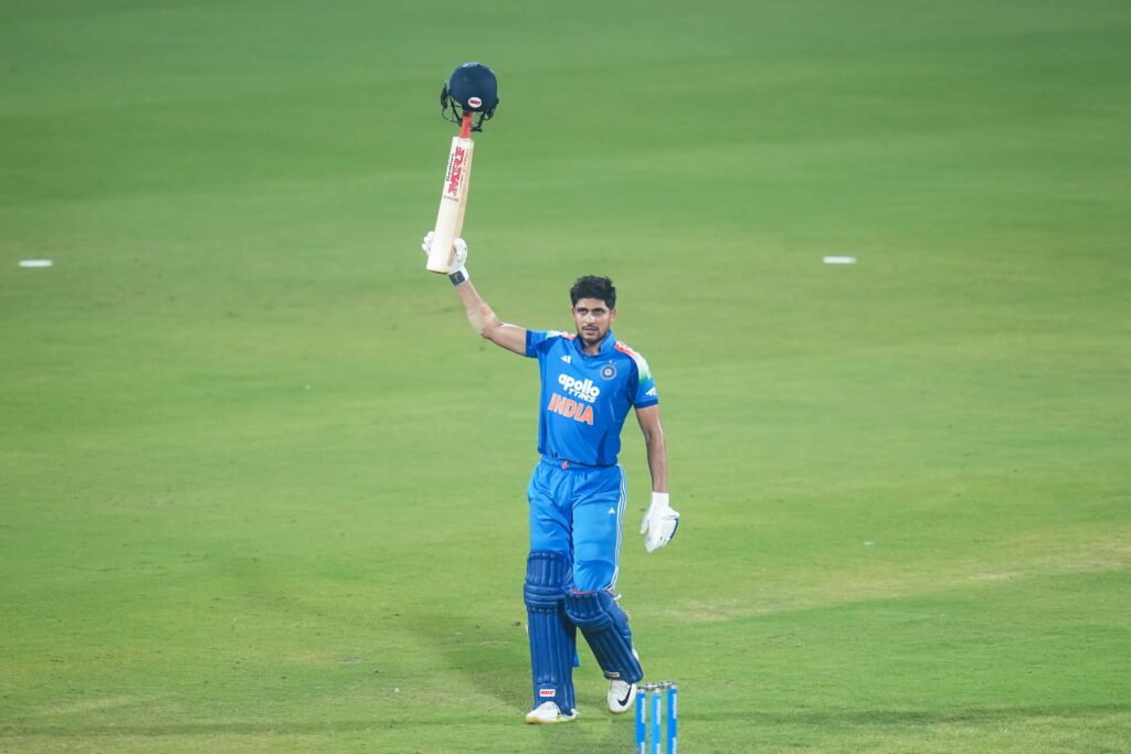 Shubman Gill Double Century Just 117 Balls Against West Indies in Guwahati.